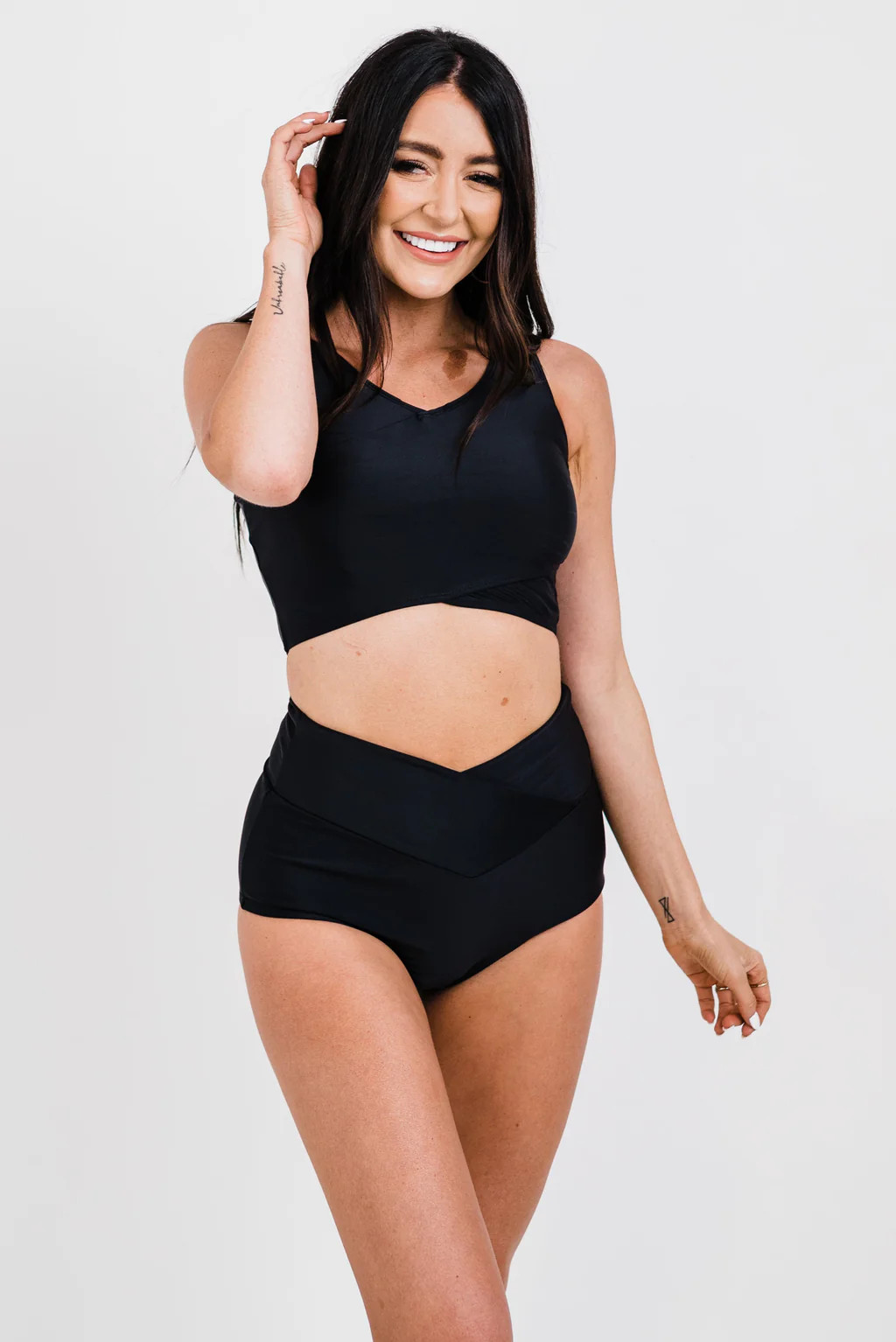Vacationer Bottom | Black | Coral Reef Swim