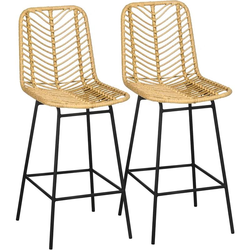 Stephenie 26'' Counter Stool with Metal Frame | Wayfair North America