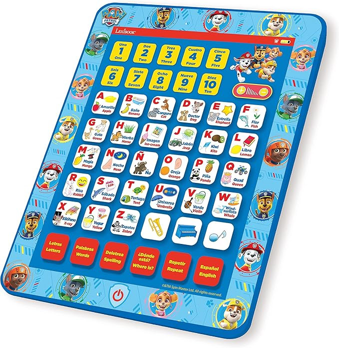 LEXiBOOK Paw Patrol, Educational Bilingual Interactive Learning Tablet, Toy to Learn Alphabet, Le... | Amazon (US)