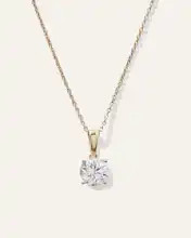 14K Gold Lab Grown Diamond Solitaire Necklace | Quince