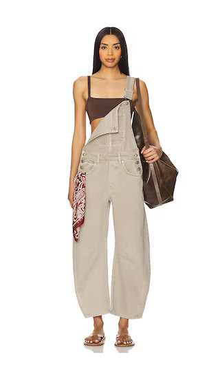 x We The Free Good Luck Overall in Cobblestone | Revolve Clothing (Global)