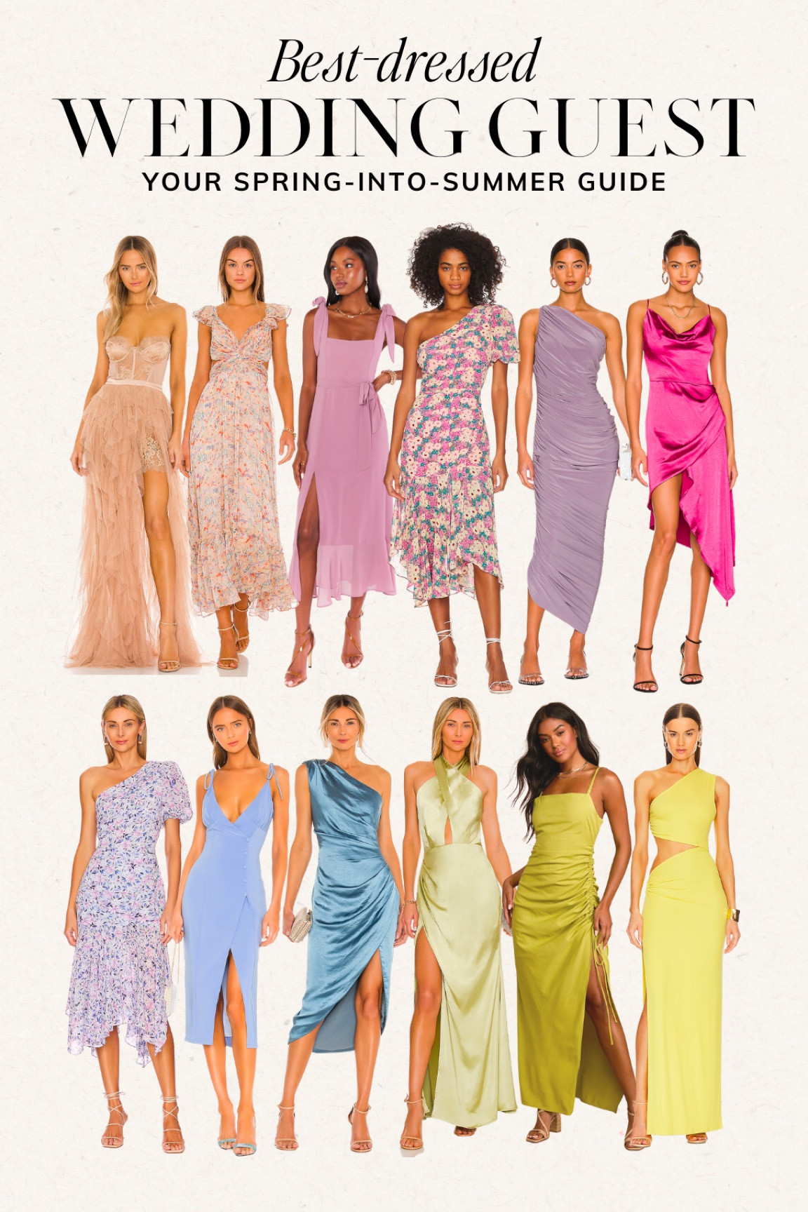 The Ultimate Wedding Guest Dress Guide for Spring / Summer 