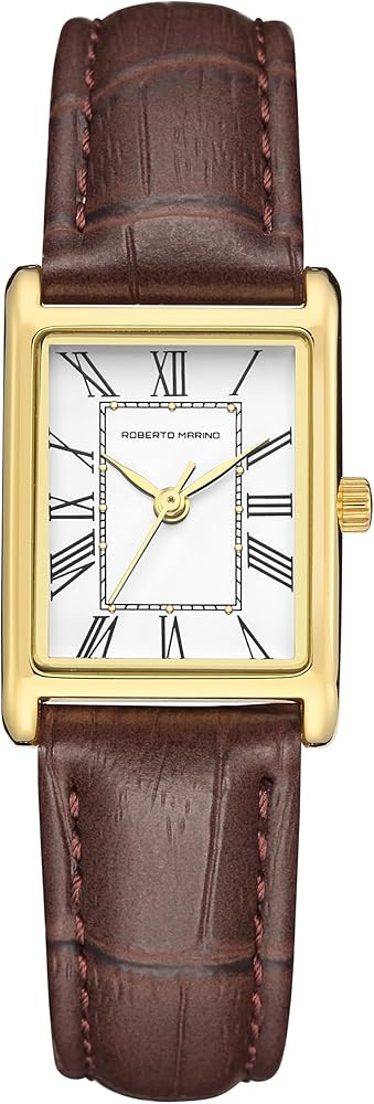 Roberto Marino RM1702 Women\u2019s Watch \u2013 Japanese Quartz, Leather Strap, 3 ATM Water Resis... | Amazon (US)