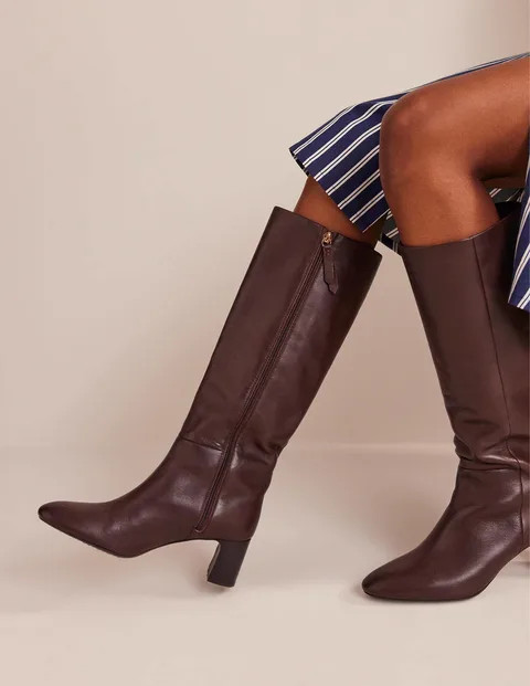 Erica Knee High Leather Boots | Boden UK