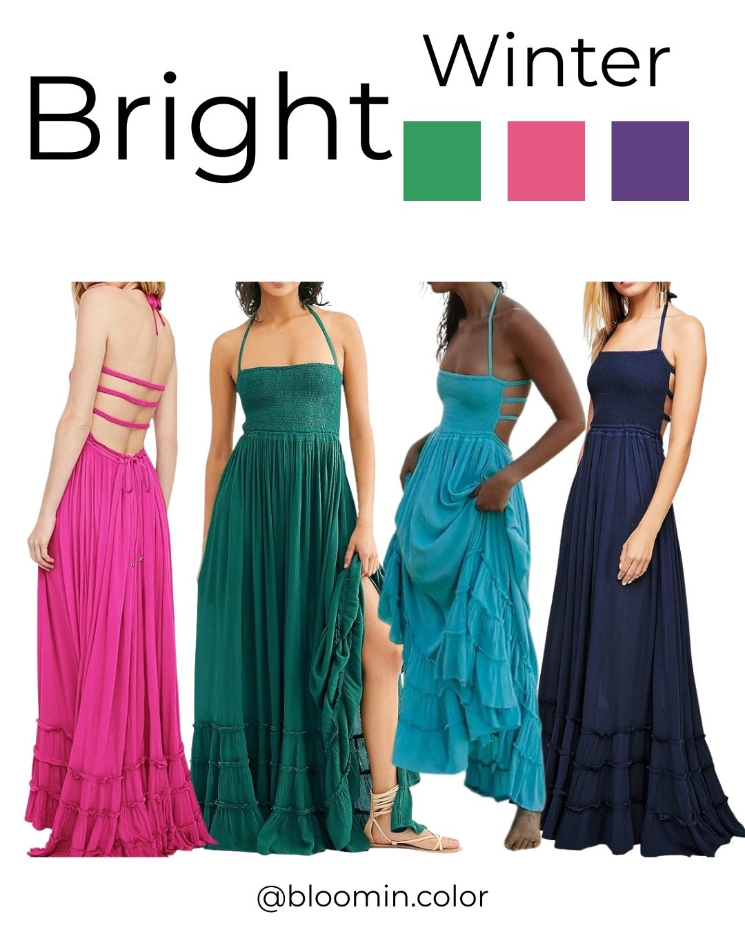 Amazon dress 
Perfect for date night , family pictures, beach vacations 

Bright Winter 
Winter color palette 

Fits TTS!  I wore for my beach family pictures!  

#LTKStyleTip #LTKSeasonal #LTKFindsUnder50