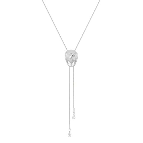 MURNA KARE Western Cowgirl Hat Necklace for Women - Cowboy Bolo Tie Accessories Silver Lariat Long Chain Y Necklaces, Trendy Western Country Jewelry Gifts | Amazon (US)