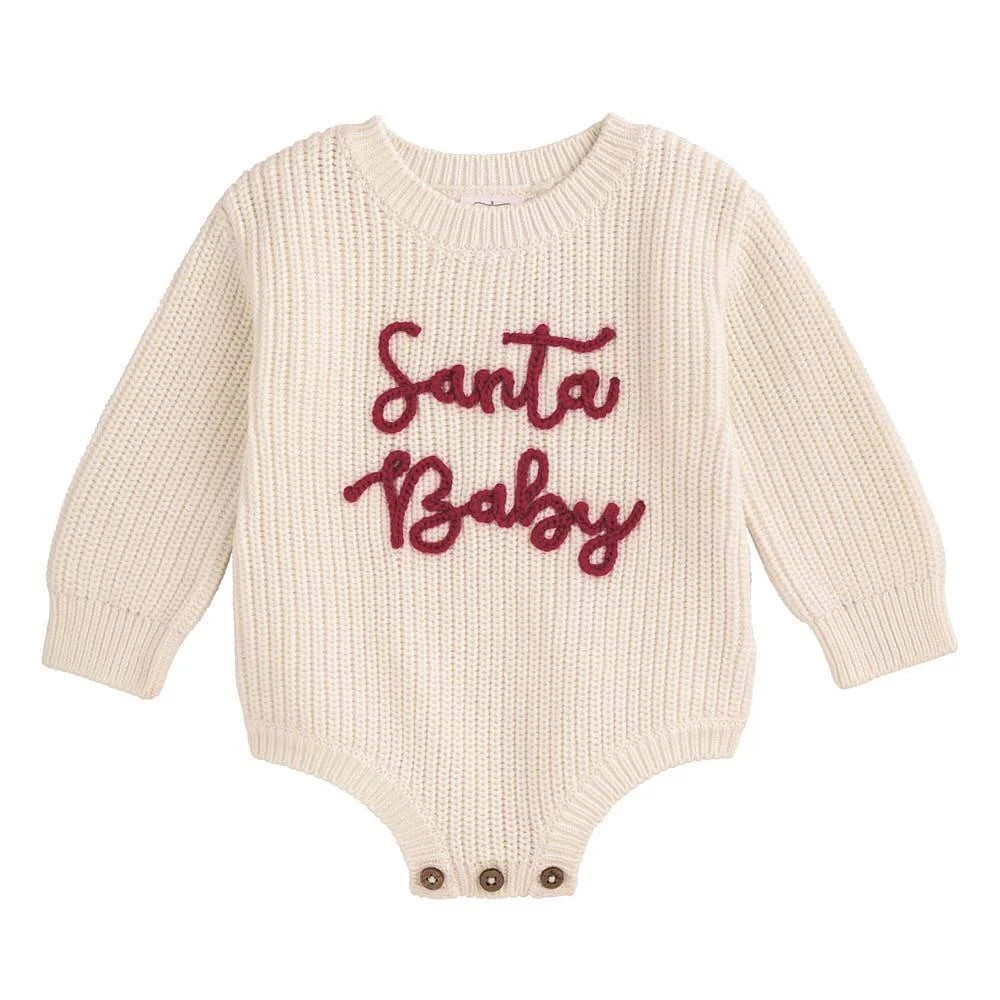 Mud Pie Infant White Santa Baby Sweater Bubble | Shop.com