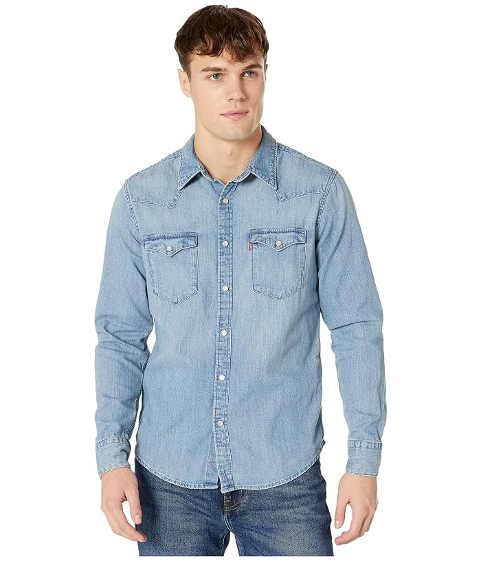Levi's(r) Premium Barstow Western Standard (Red Cast Stone) Men's Clothing | Zappos