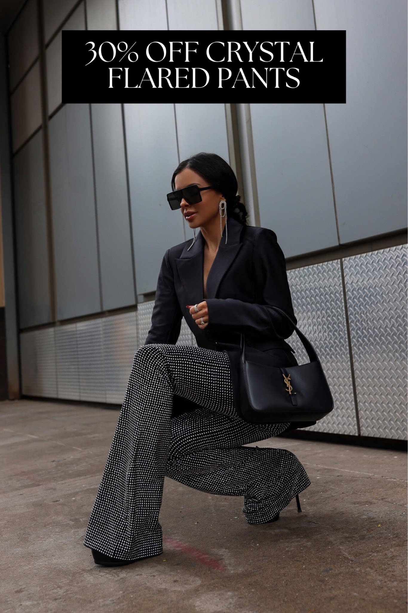 Saks cyber deals - save up to 50% off
Holiday outfit on sale
Good American blazer on sale
Good American crystal flared pants on sale 

#LTKCyberWeek #LTKSaleAlert #LTKHoliday