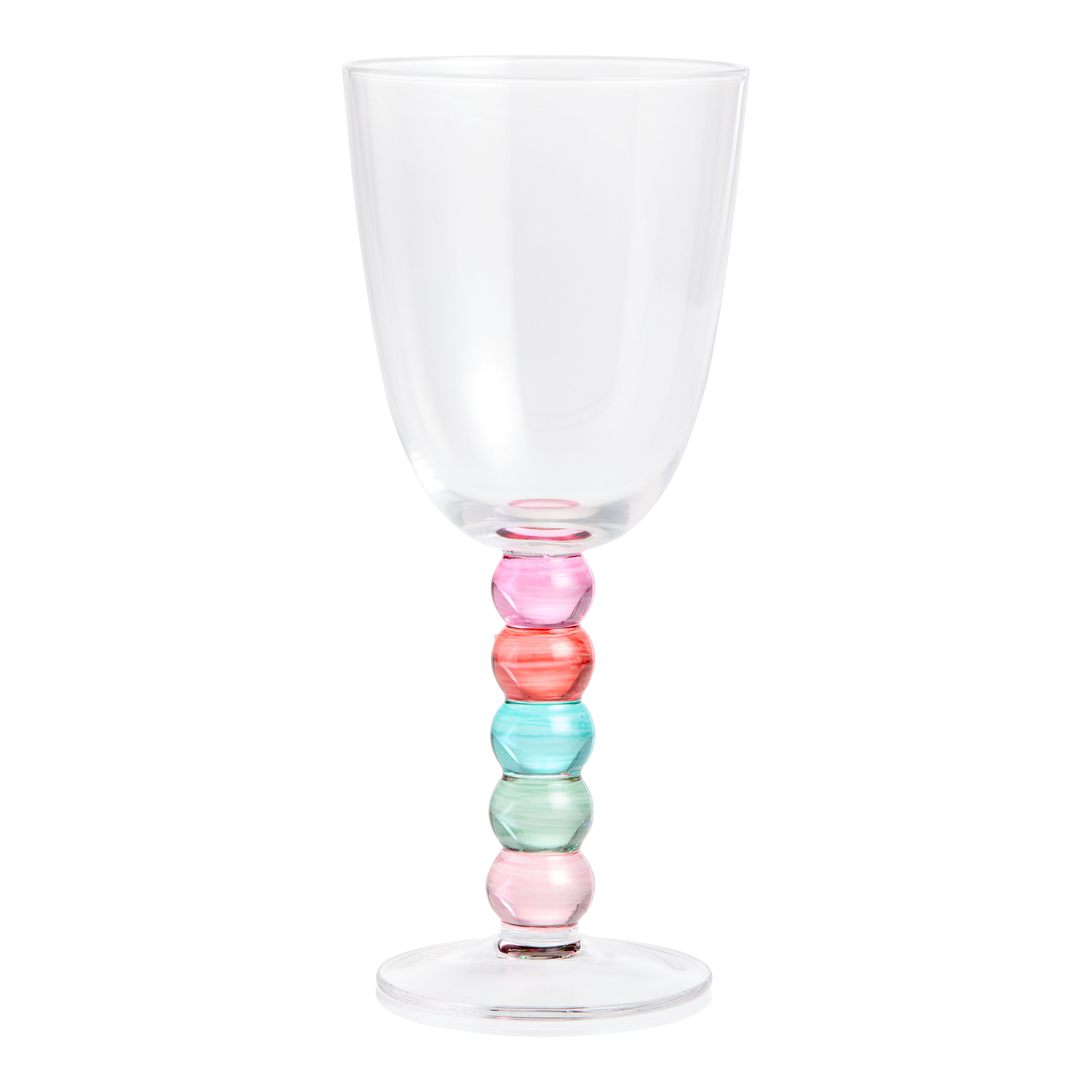 Multicolor Stacked Stem Wine Glass | World Market