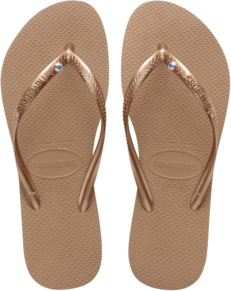 Havaianas Women's Slim Crystal Flip Flops | Amazon (US)