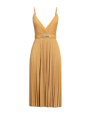 Liu •jo Woman Midi dress Marigold Size 4 Viscose, Polyamide, Polyester, Elastane | YOOX (US)