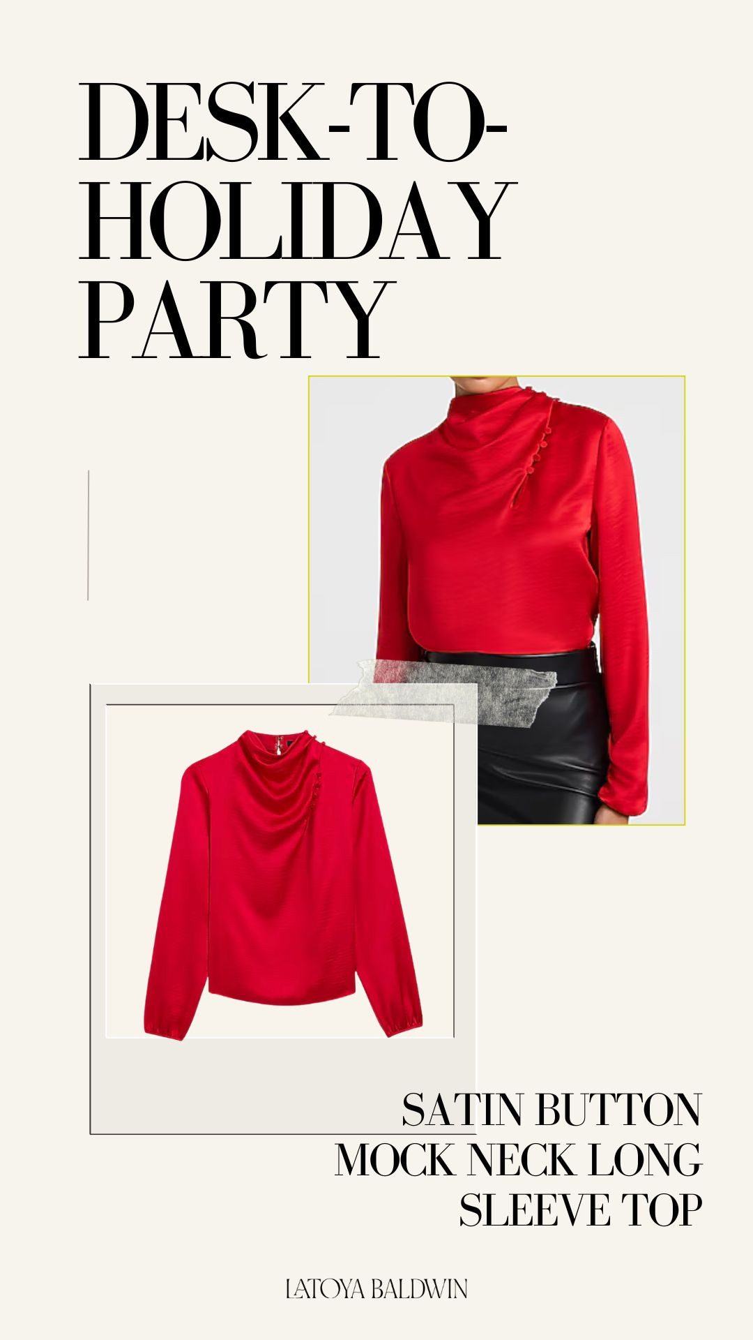 Same top, totally different energy. Keep it simple at work, then switch the shoes and bag and you’re ready for the holiday party without redoing your entire outfit. #desktoparty #holidayoutfit #worktoparty #officestyle #holidaypartylook #versatilewardrobe #holidayfashion #partystyle #workweartoparty #redoutfit 

 #LTKHoliday #LTKStyleTip #LTKWorkwear