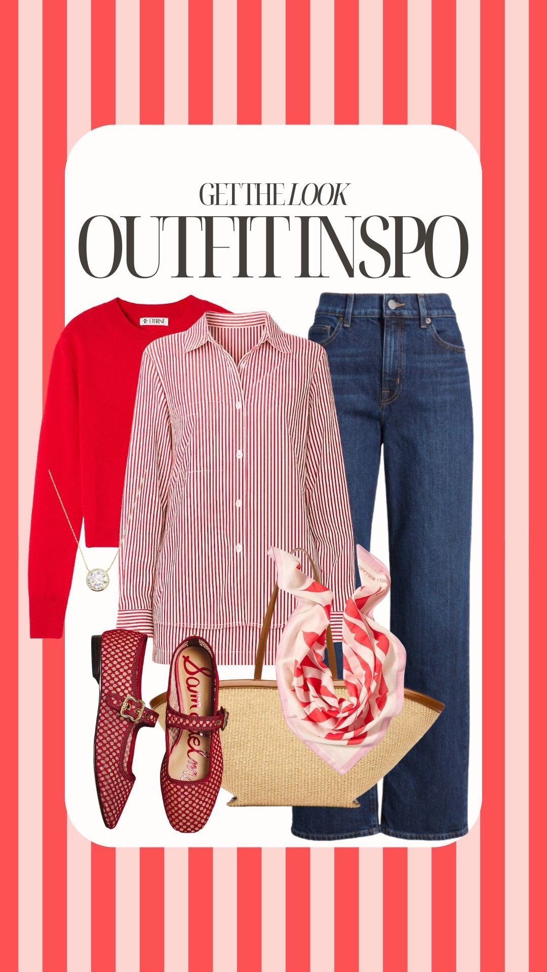 Winter to spring layered outfit, button down and sweater combo 

#LTKgrwm #LTKootd