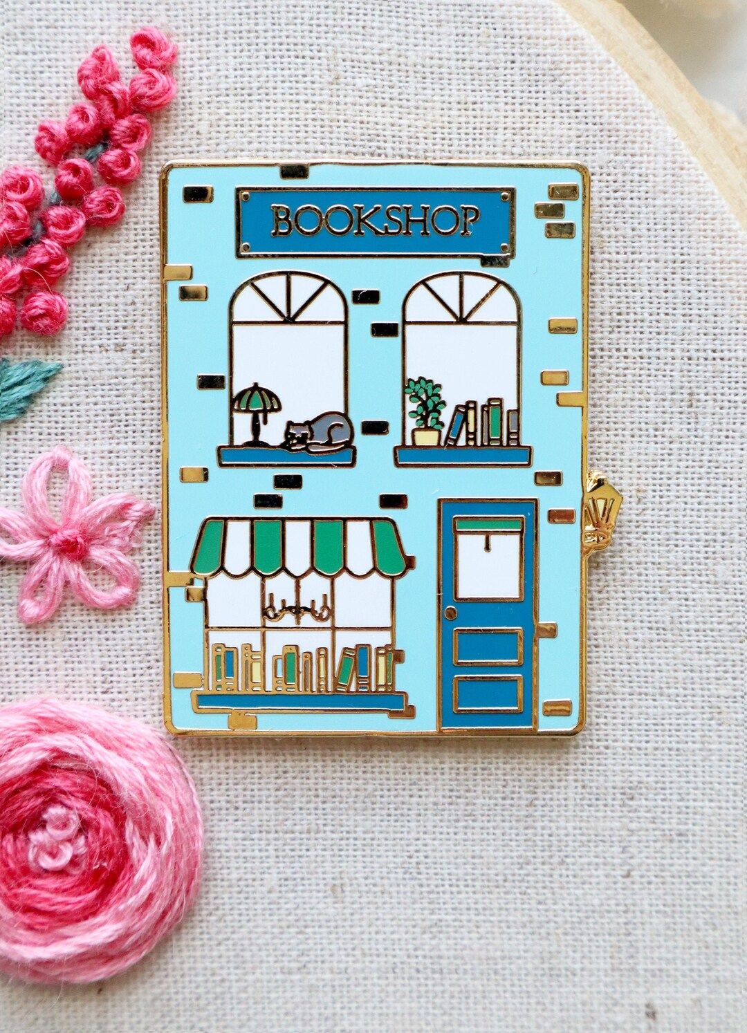 Bookshop Main Street Needle Minder | Etsy (US)