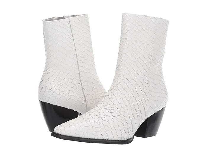Matisse Caty (White Snake Leather) Women's Zip Boots | Zappos