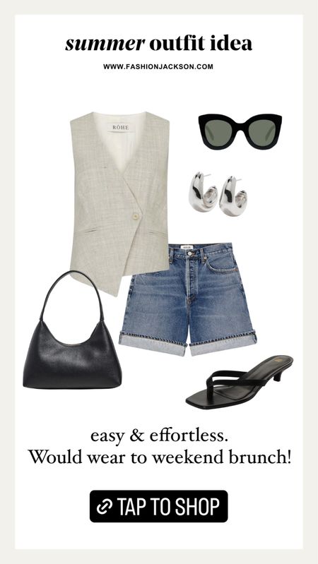 Summer outfit idea #summeroutfit #vest #agolde #summerfashion #fashionjackson

#LTKStyleTip #LTKSeasonal #LTKOver40