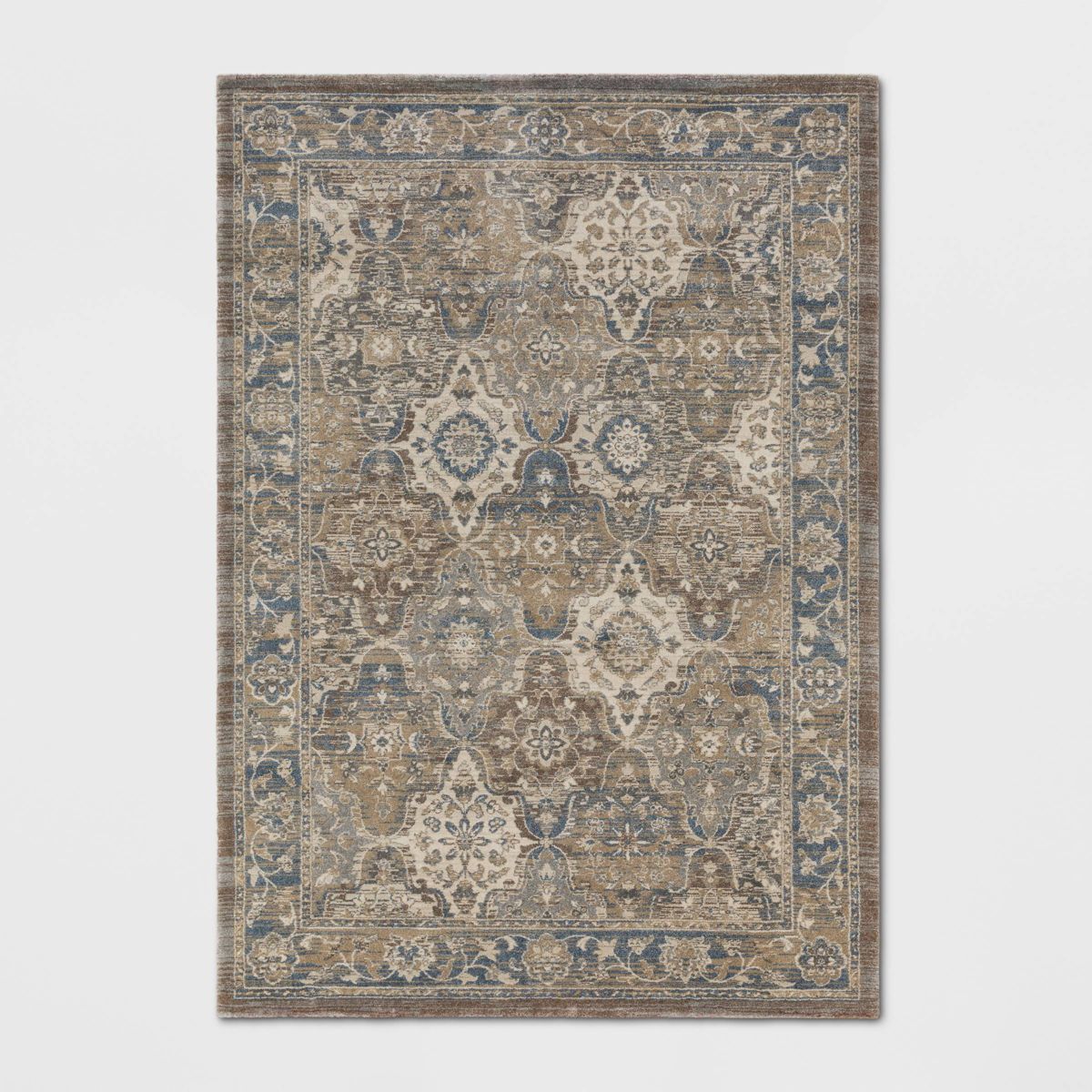 Distressed Persian Woven Rug Brown - Threshold™ | Target