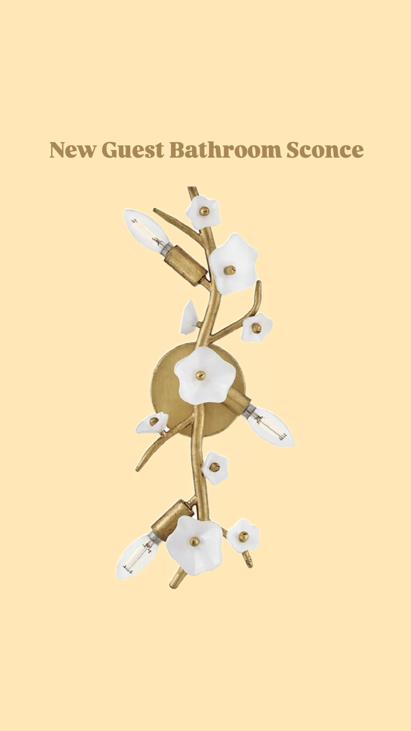 New guest bathroom sconce 💛


#LTKHome #LTKSaleAlert