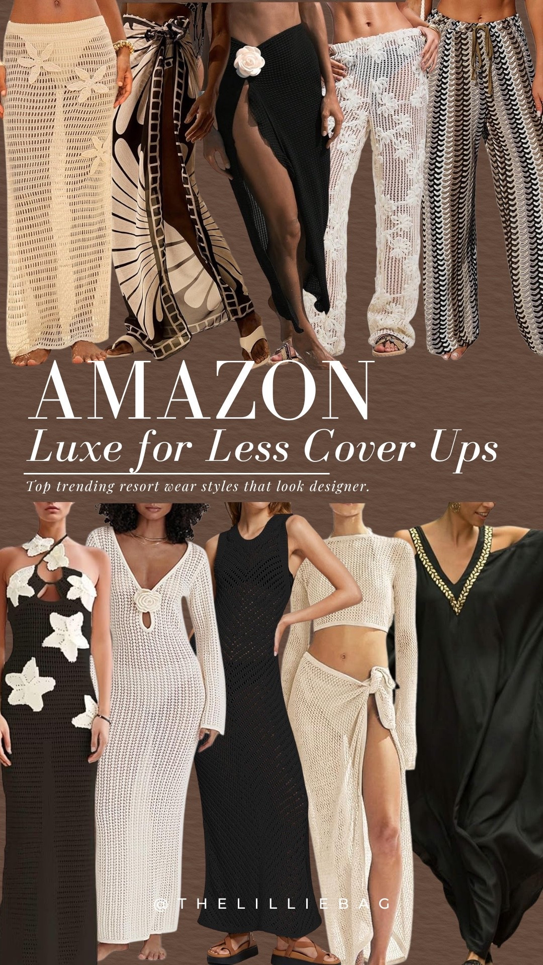 Luxe for less cover ups from Amazon! 

Resort wear. Cover ups. Vacation outfits. 

#LTKFindsUnder50 #LTKTravel #LTKOver40