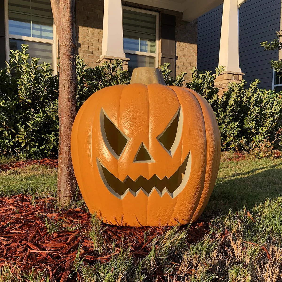 21" LED Light-Up Jack O Lantern, Pre-lit Halloween Pumpkin Lights for Indoor/Outdoor Decoration -... | Walmart (US)