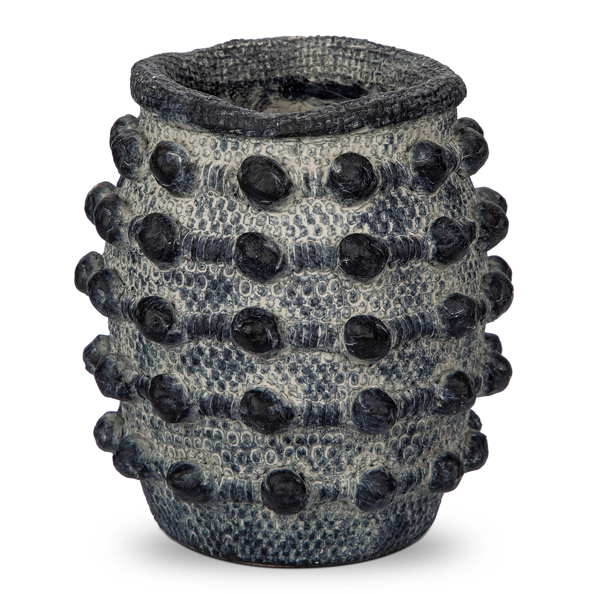 Gray Cement Vase Small Textured Knotted Flower Vase Decorative Table Centerpiece Floral Vase for ... | Walmart (US)