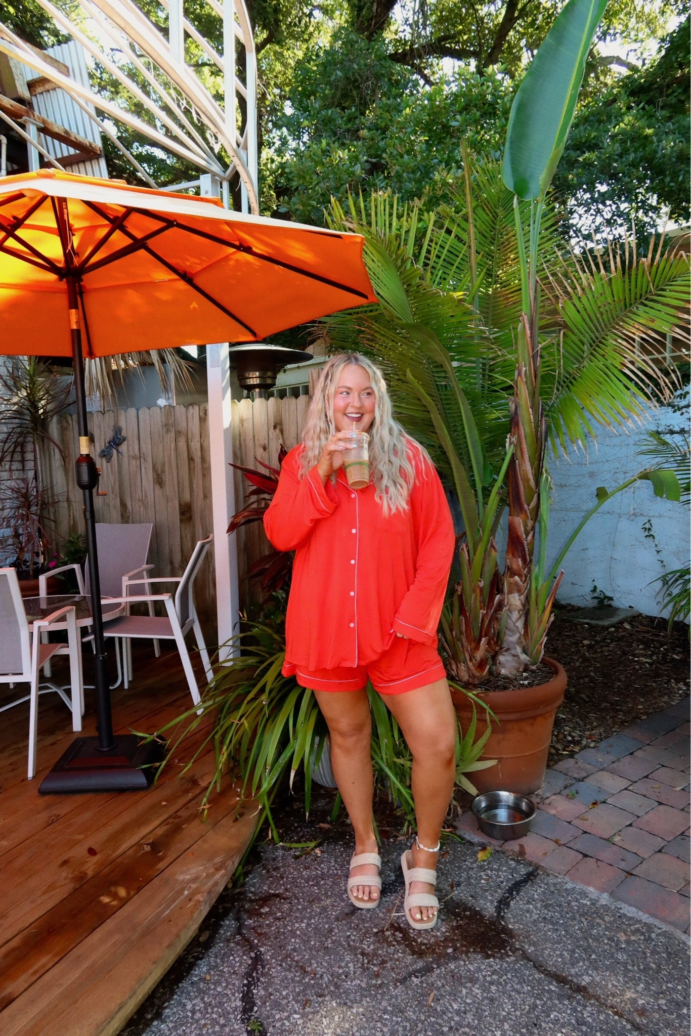 I size up to a 3x for a super loose fit but they are true to size/relax fit if you wanted your true size!

#LTKPlusSize #LTKTravel #LTKselfcare