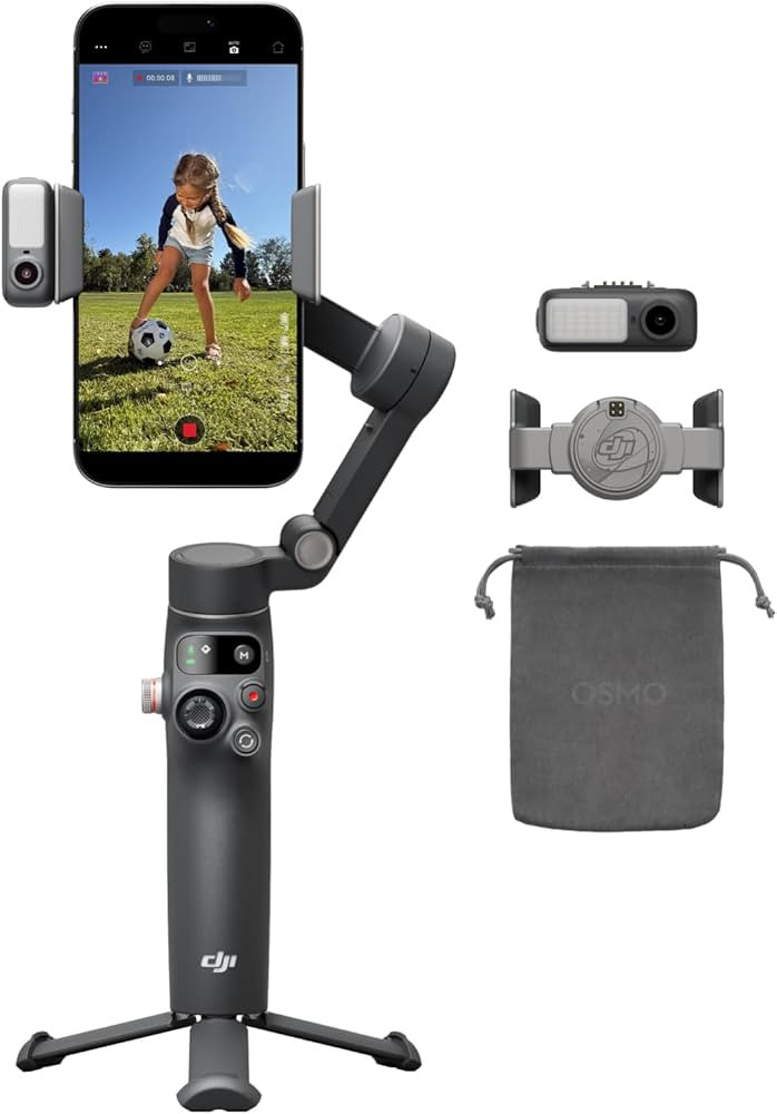 DJI Osmo Mobile 8 Advanced Tracking Combo Gimbal Stabilizer for Phone, AI Native Tracking with Au... | Amazon (US)