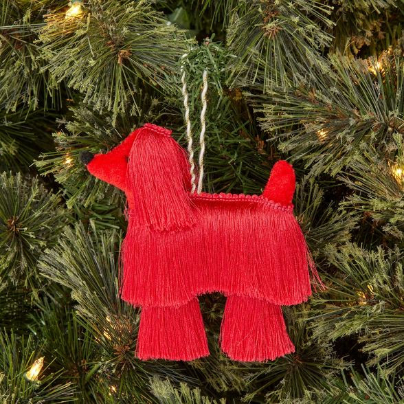 Dog Christmas Tree Ornament Dark Pink - Wondershop™ | Target