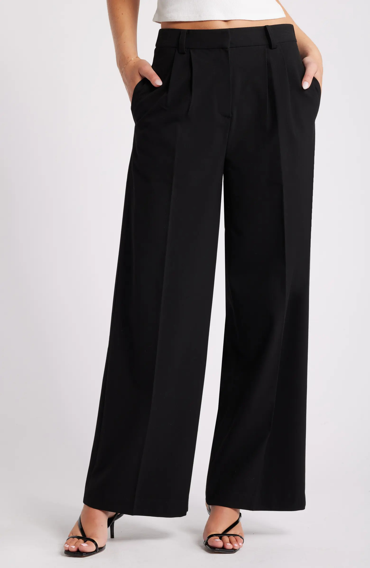 Open Edit Wide Leg Pants | Nordstrom | Nordstrom