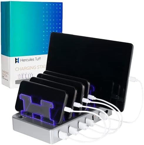 Hercules Tuff Charging Station for Multiple Devices, with 6 USB Ports, compatable with Cell Phone... | Amazon (US)