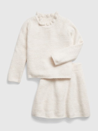 Toddler Ribbed-Knit Ruffle Sweater Outfit Set | Gap (US)
