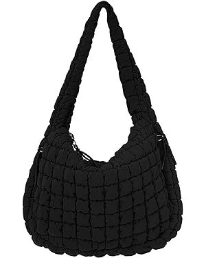 Juoxeepy Quilted Tote Bag Large Quilted Carryall Puffer Shoulder Bag Lightweight Quilted Padding ... | Amazon (US)