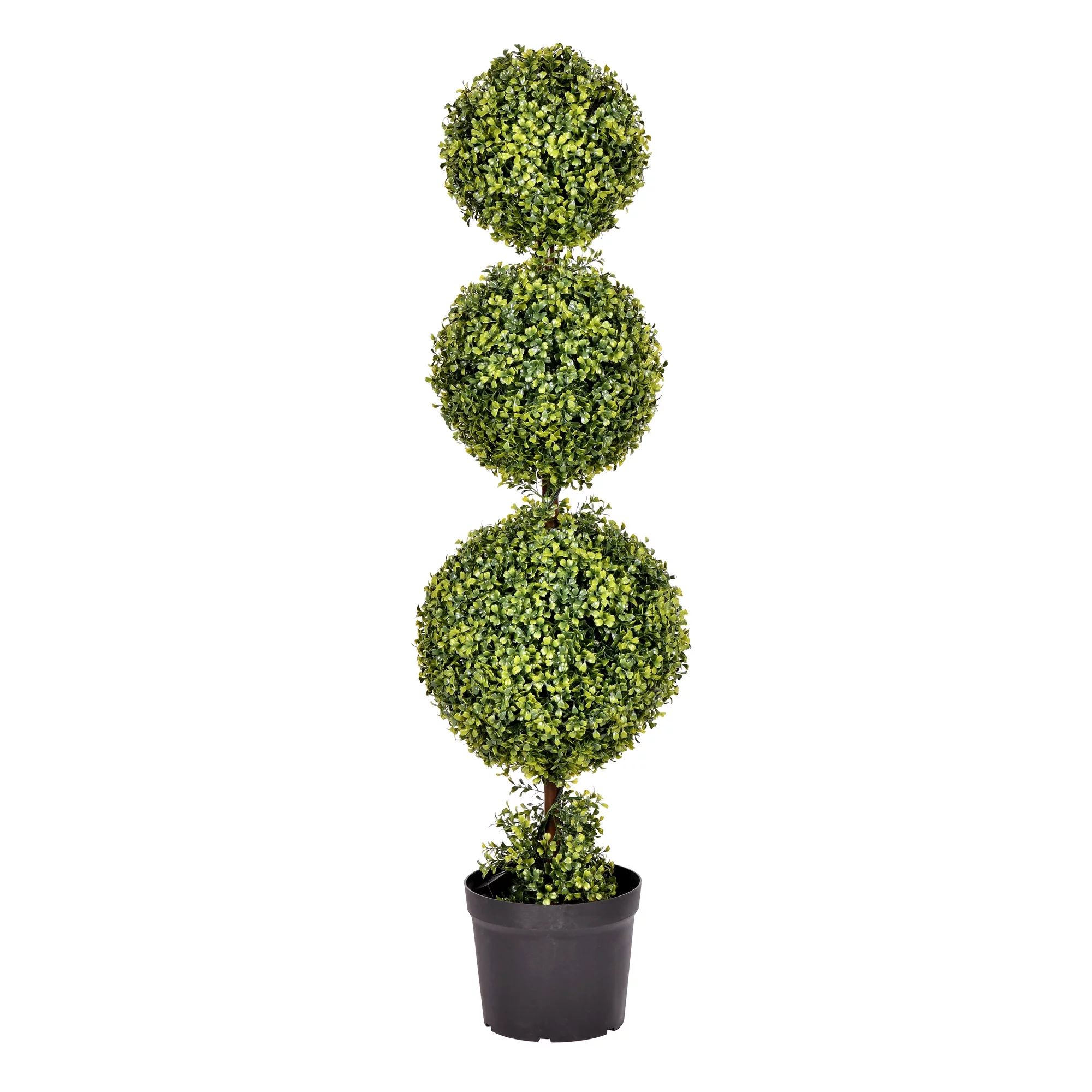 Vickerman 4' Boxwood Triple Ball in Pot (UV) - TP170748 - Walmart.com | Walmart (US)