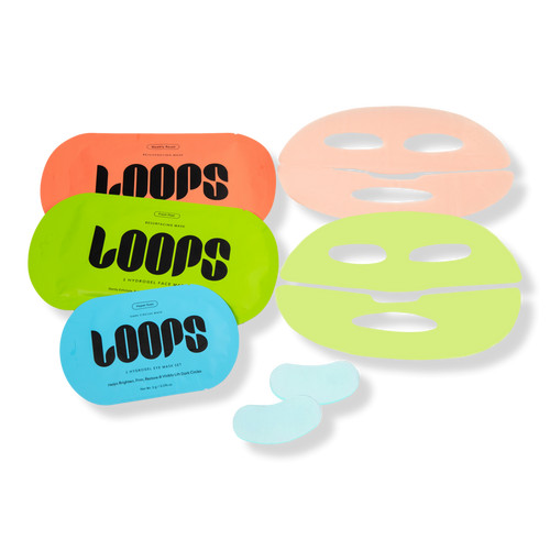 LOOPS Fresh Face Trio Assorted Hydrogel Eye & Face Masks Set | Ulta