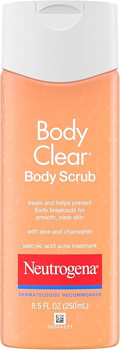 Neutrogena Body Clear Acne Body Wash and Exfoliating Body Scrub, 2% Salicylic Acid Cleanser, Ches... | Amazon (US)