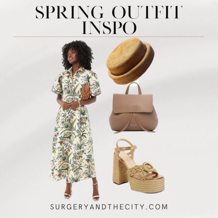 Spring outfit inspo
Floral short sleeve button down dress
Leather mini backpack bag
Straw gold espadrille sandals

#LTKshoecrush #LTKitbag