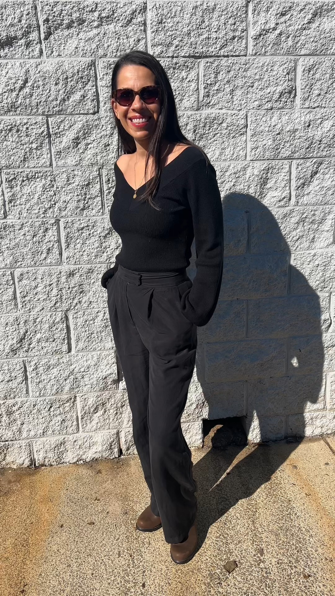 All black winter style 