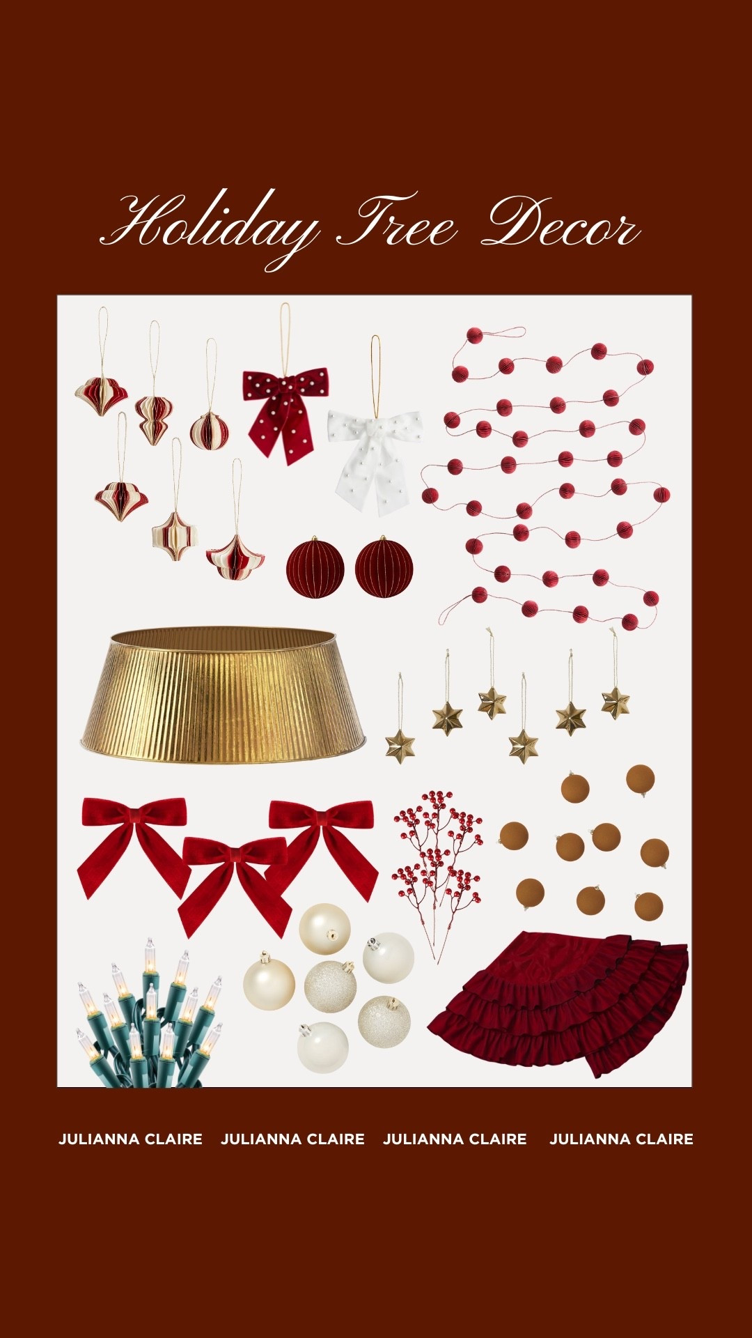 Favorite holiday tree decor for 2025! Christmas tree decor! 🎄✨

#LTKHome #LTKSeasonal #LTKHoliday