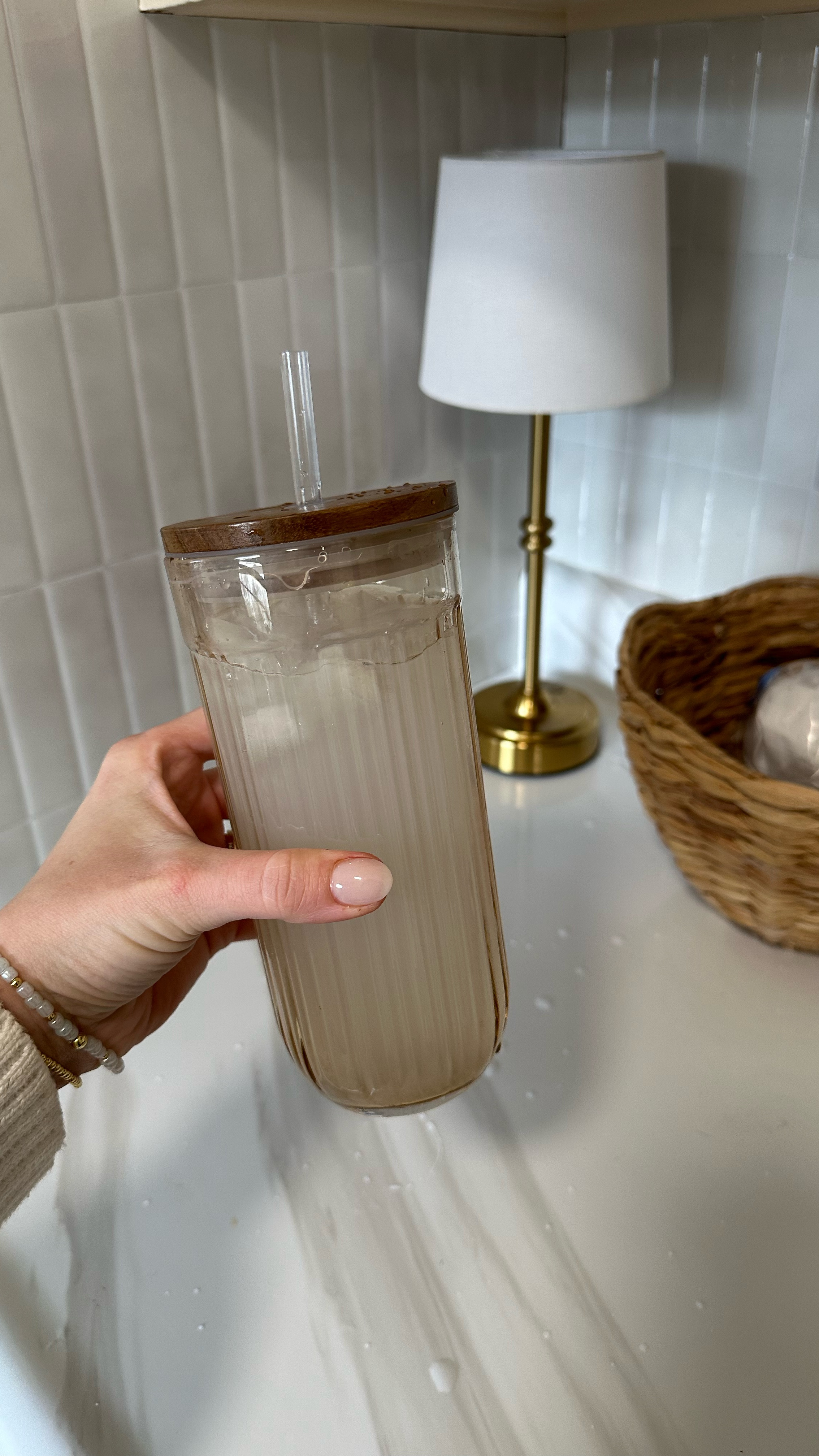 My current drink obsession in the cutest adult sippy cup 😍