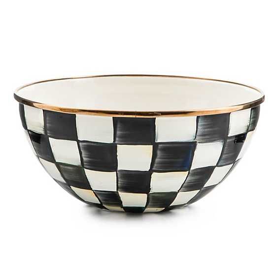 Courtly Check Enamel Everyday Bowl - Small | MacKenzie-Childs