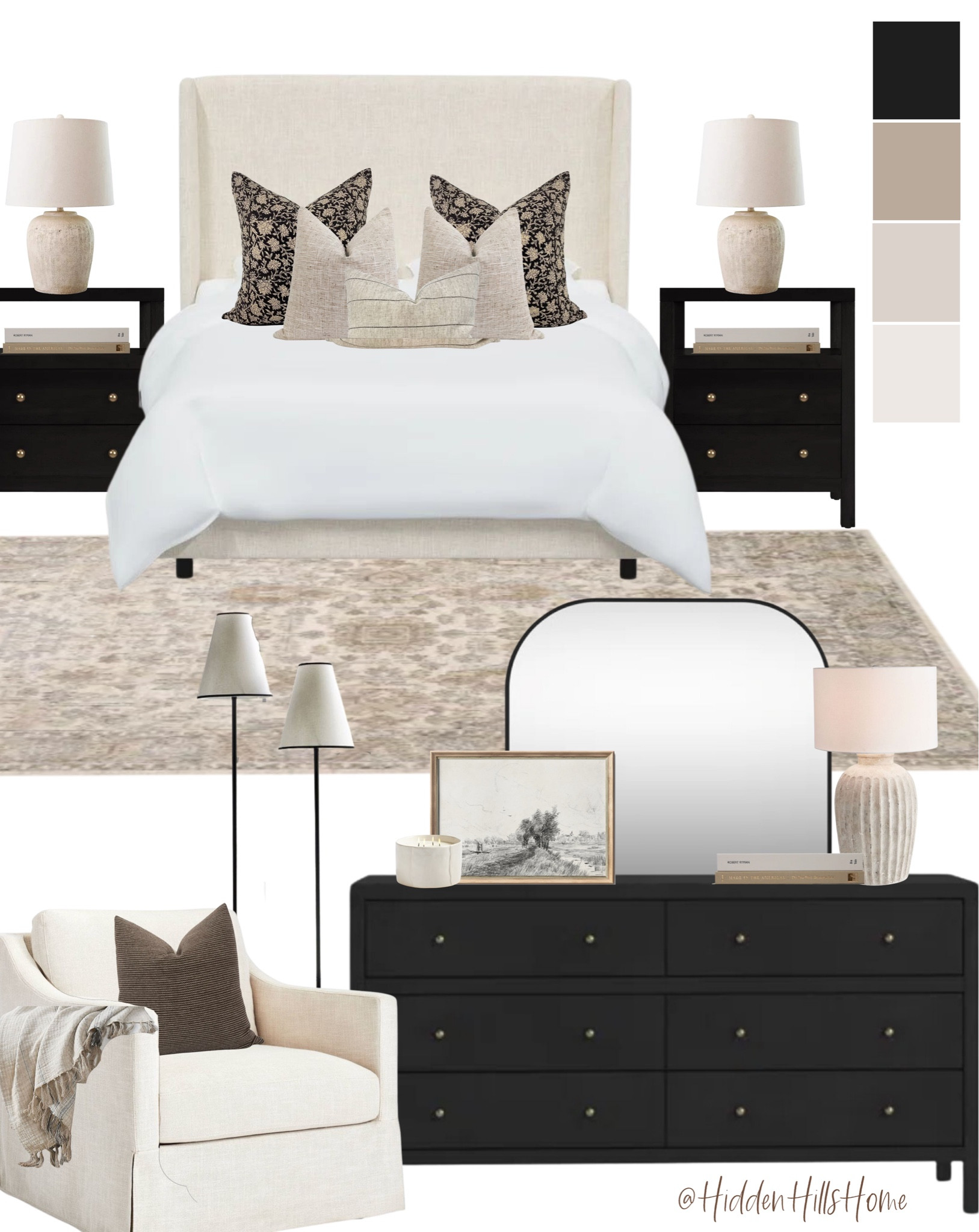 Bedroom decor, bedroom mood board, home decor, bedroom Inspo, primary bedroom design, Tilly bed, bedroom nightstand #bedroom

#LTKstyletip #LTKhome #LTKsalealert