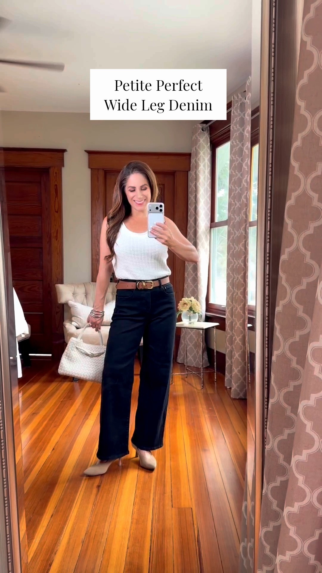 The aptly named PERFECT wide leg denim. This dark jean from @Madewell checks all my boxes - perfectly proportioned for petites, great pocket placement, supportive and structured. Gives your legs that long, lean look (even at 4’11) | Petite Perfect Vintage Wide-Leg Jean - I’m wearing the 25P | 9 3/4 rise with 27 1/2” inseam 

petite jeans | dark denim | Madewell sale | Madewell petite jeans (30% off with code REFRESH)

#LTKxMadewell #LTKPetite #LTKOver40