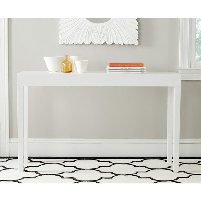 Safavieh Home Collection Kayson White Console Table | Amazon (US)