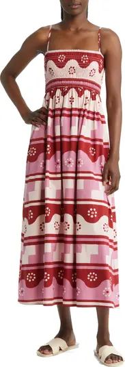 Theo Geodaisy Batik Sleeveless Dress | Nordstrom