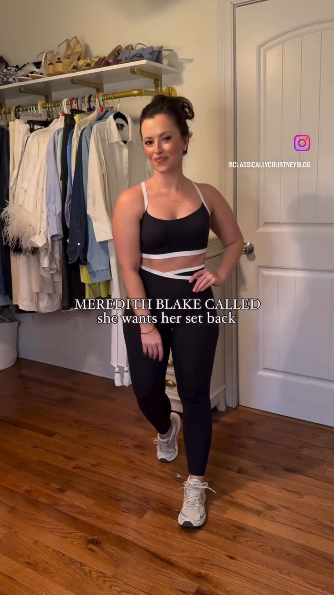 Meredith Blake called - she wants her workout set back 😉
Love this black & white active wear matching workout set 

Small in to o & bottom from Target 

#LTKActive