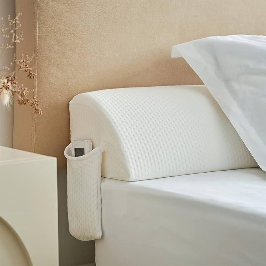 jakoola Bed Wedge Pillow for Headboard Gap Bed Mattress Gap Filler (0-6'') Memory Foam Bed Crack ... | Amazon (US)
