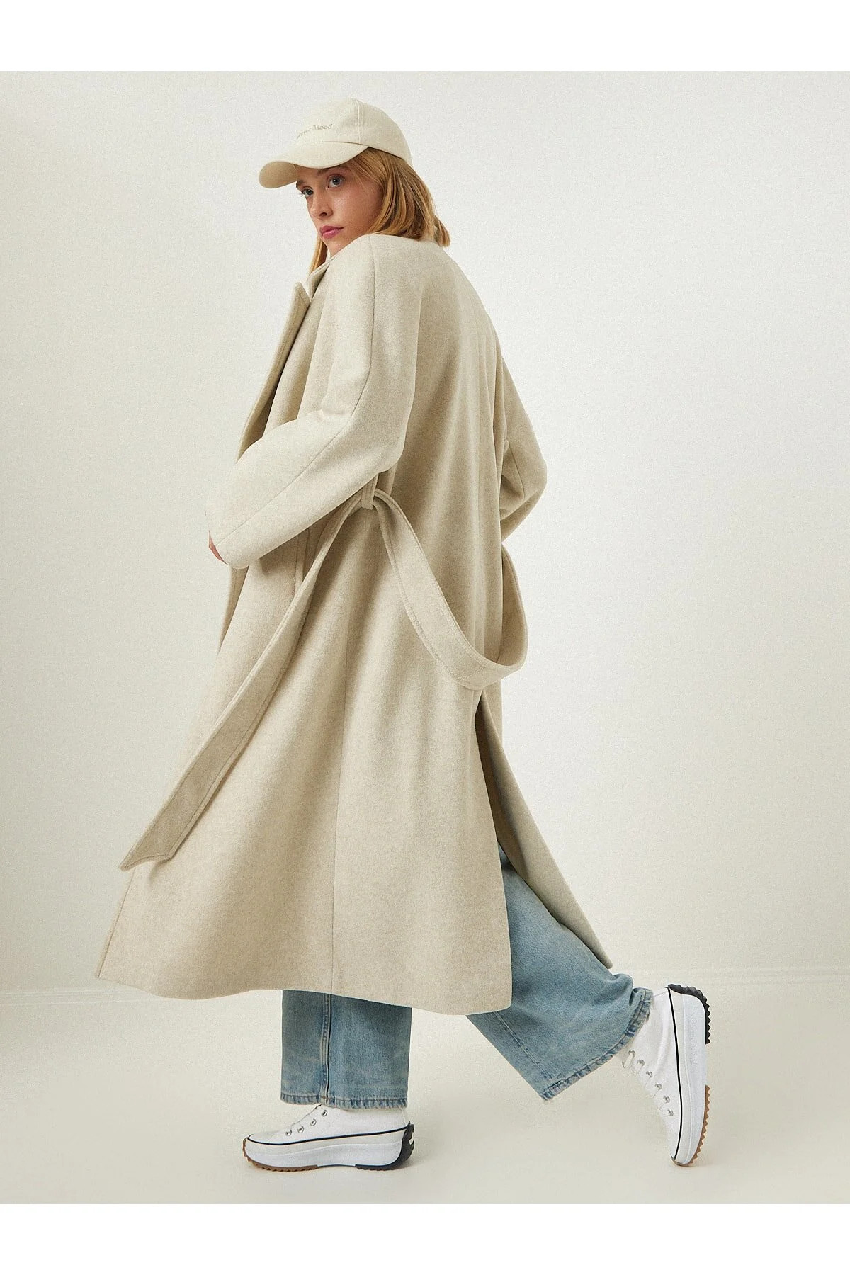 Happiness İstanbul Mantel - Beige - Zweireihig | Trendyol DE