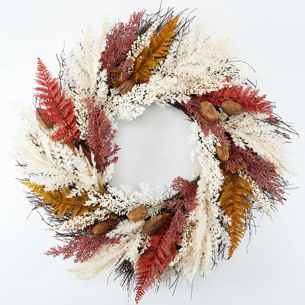 The Holiday Aisle® Fall Wreath, 24" Outdoor Fall Decor & Reviews | Wayfair | Wayfair North America