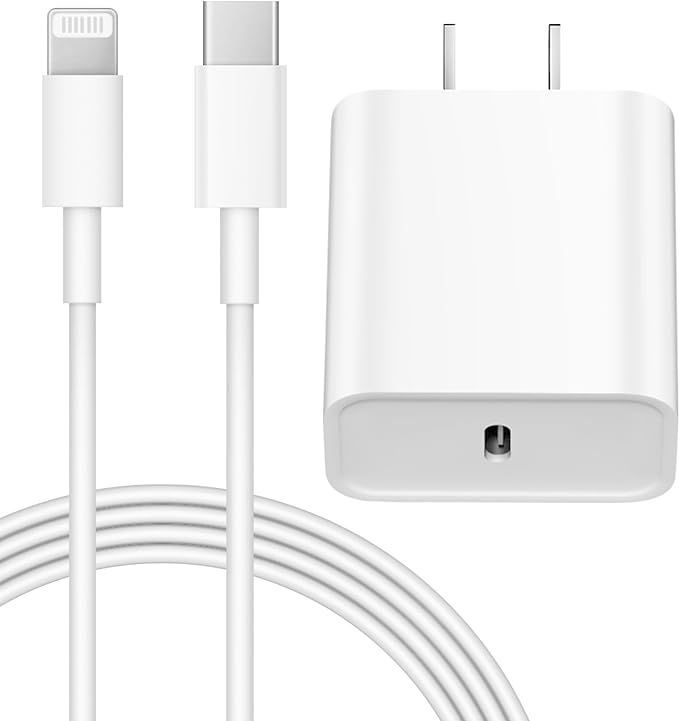 iPhone 14 13 12 Fast Charger 20W PD USB C Wall Charger with 6FT Fast Charging Cable Compatible iP... | Amazon (US)